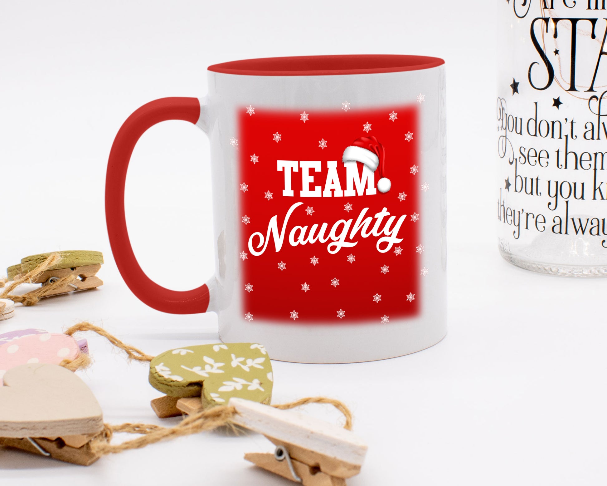 Ceramic White Coffee Mug Team Naughty Holiday Mug Best Christmas Mug - Mug Project
