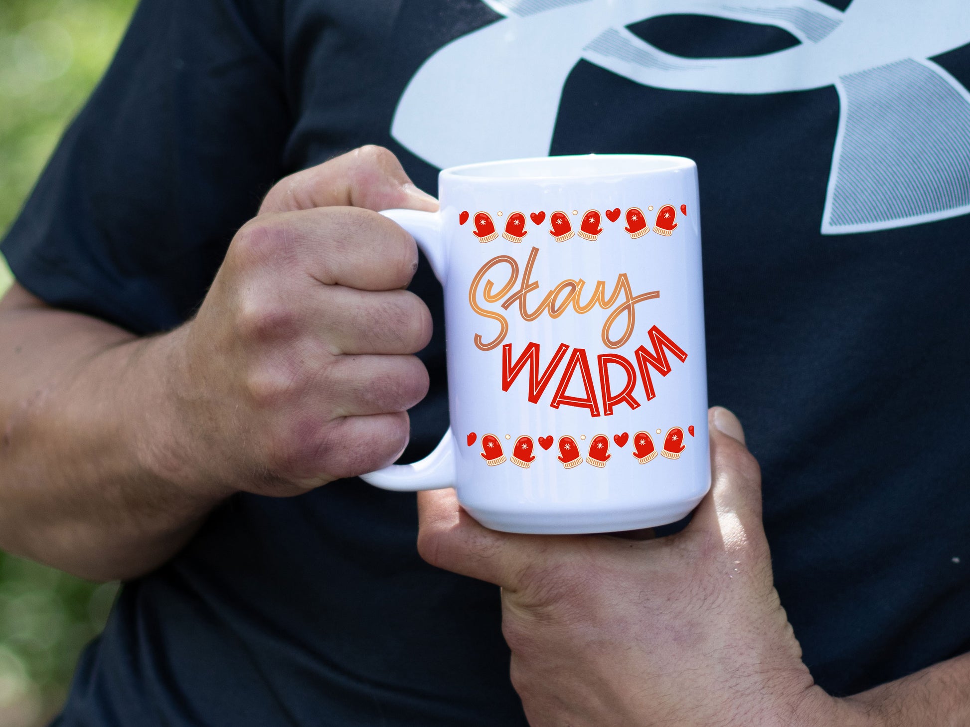 Stay Warm White Coffee Mug - Mug Project