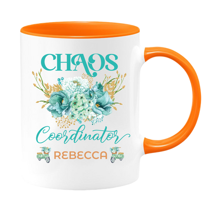 Tea Mug, Graphic Mug, Coffee Mug, Printed Mug, Coffee Cup, Feminine Chaos - Mug Project