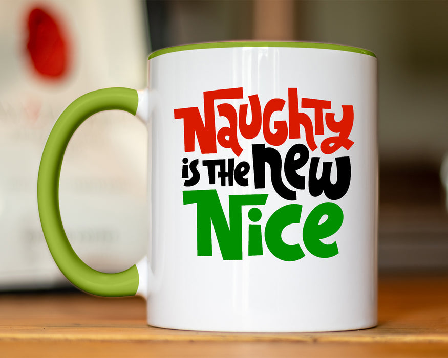 Naughty Is The New Nice White Coffee Mug With Colored Inside & Handle - Mug Project