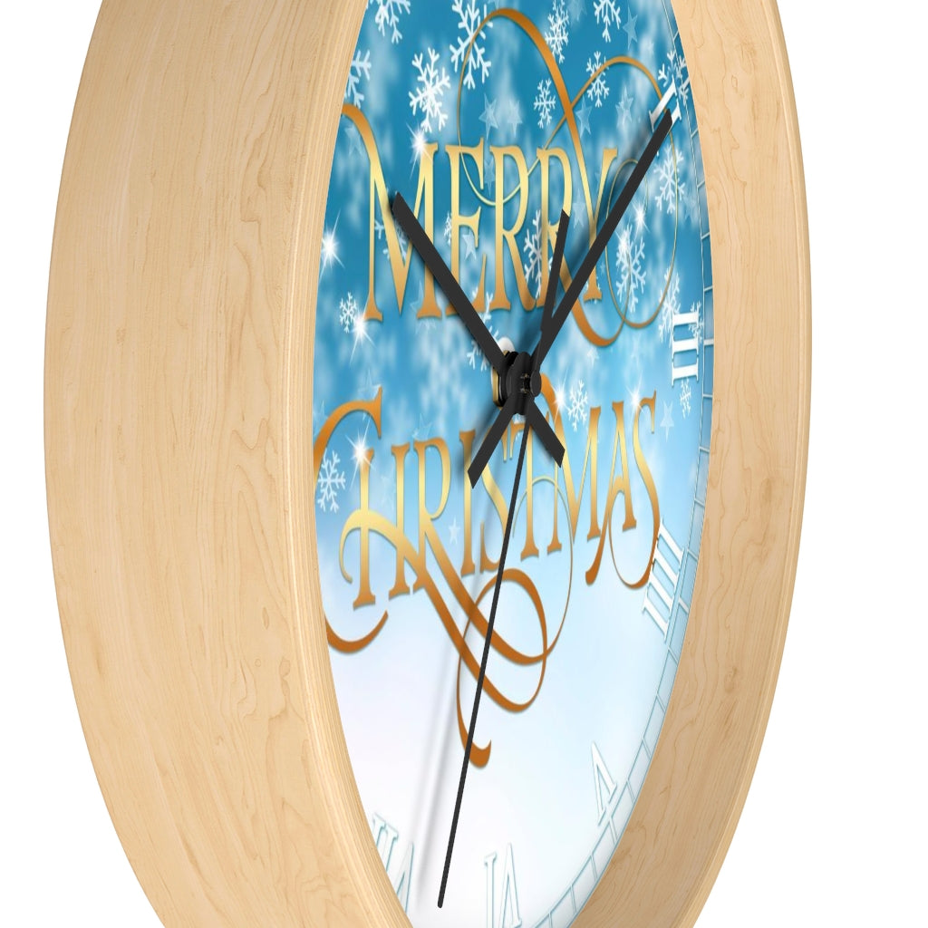 Wall clock, Silent Clock, Home Decor Clock, Christmas Snowflakes - Mug Project