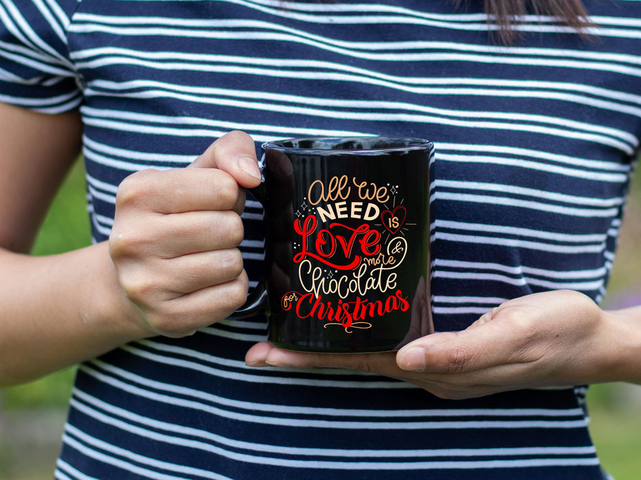 Ceramic Coffee Mug, All We Need, Tea Cup, Holiday Mug, Best Christmas Mug - Mug Project