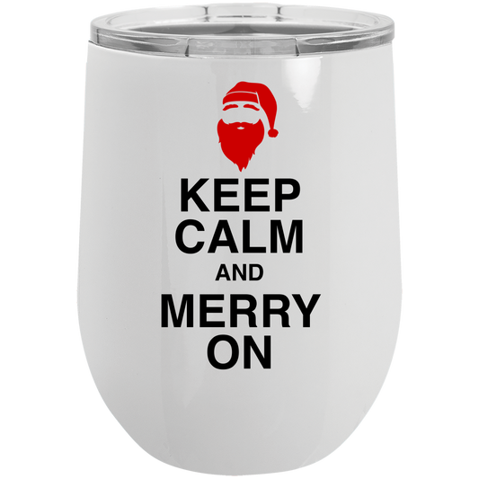 Insulated Mug, Tumbler with Lid, Travel Mug, Office Tumblers, Camping Cup, Keep Calm - Mug Project