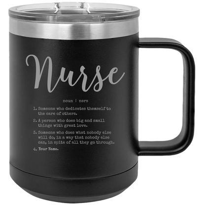 Insulated Coffee Mugs, Thermal Cup, Thermo Mug, Insulated  Travel Mug, Insulated Mug With Handle, Nurse Thank You 15oz Tumbler - Mug Project