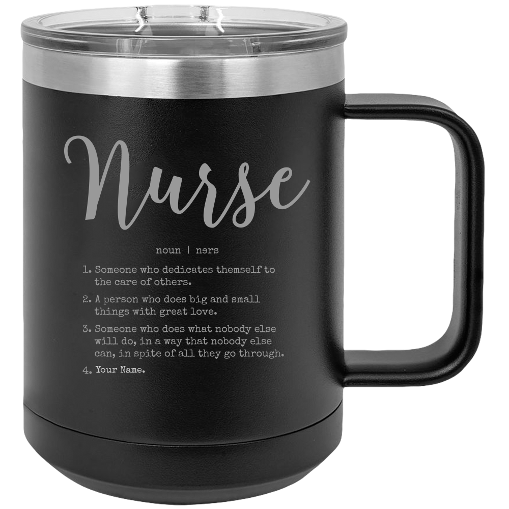 Insulated Coffee Mugs, Thermal Cup, Thermo Mug, Insulated  Travel Mug, Insulated Mug With Handle, Nurse Thank You 15oz Tumbler - Mug Project