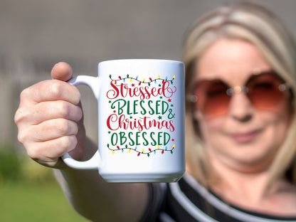 Stressed and Blessed White Coffee Mug - Mug Project