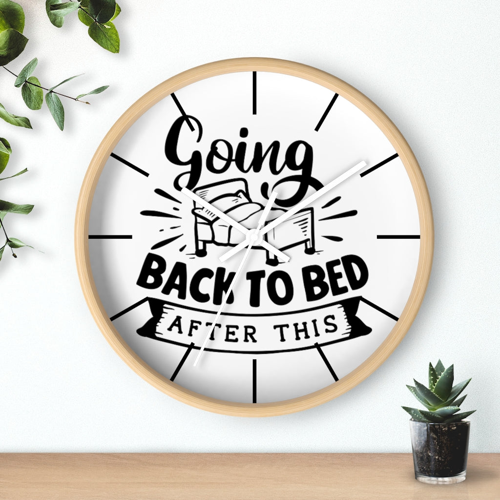 Wall clock, Home Decor Clock, Silent Wall Clock, Going Back To Bed - Mug Project