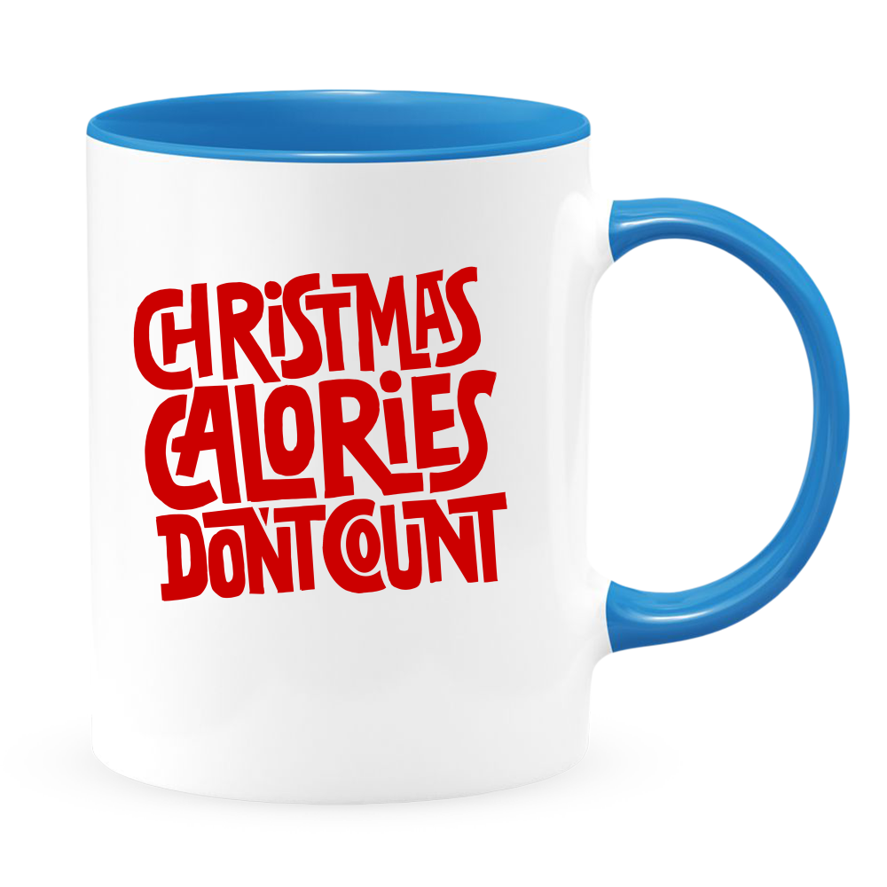 Ceramic White Coffee Mug Calorie Count Holiday Mug Best Christmas Mug - Mug Project