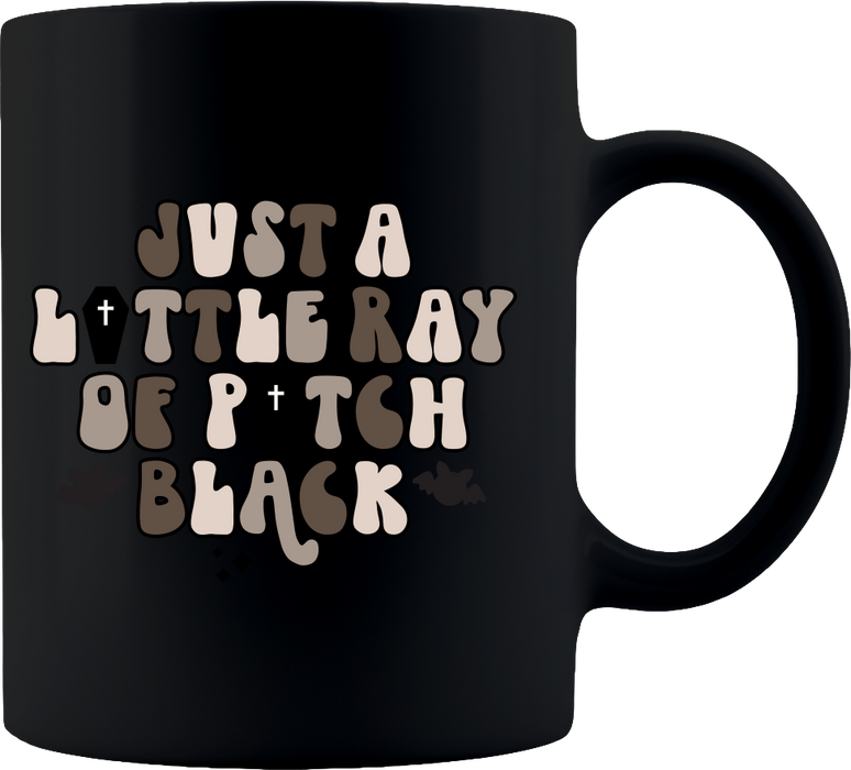 Mug - Coffee Mug 11oz - Black, Just a Little Ray - Mug Project
