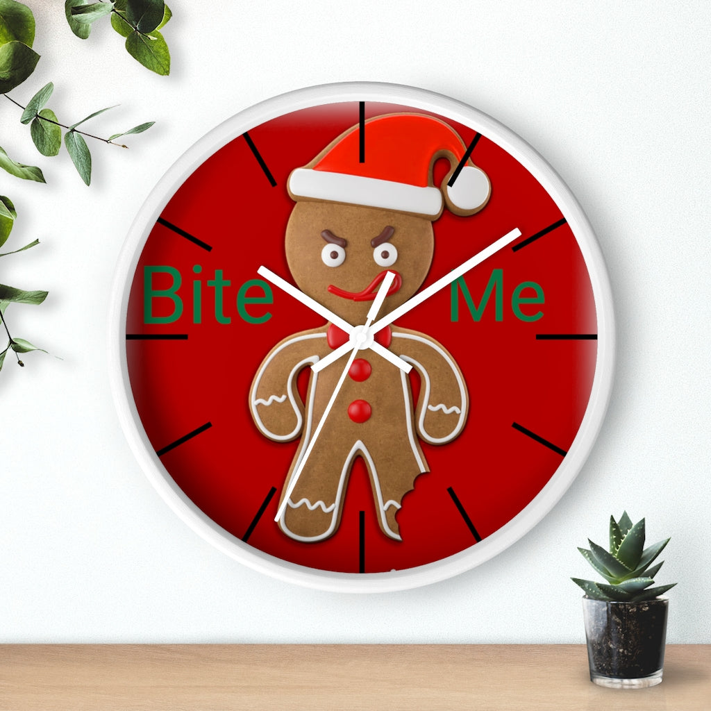 Wall clock, Home Decor Clock, Bite Me, Christmas Clock - Mug Project