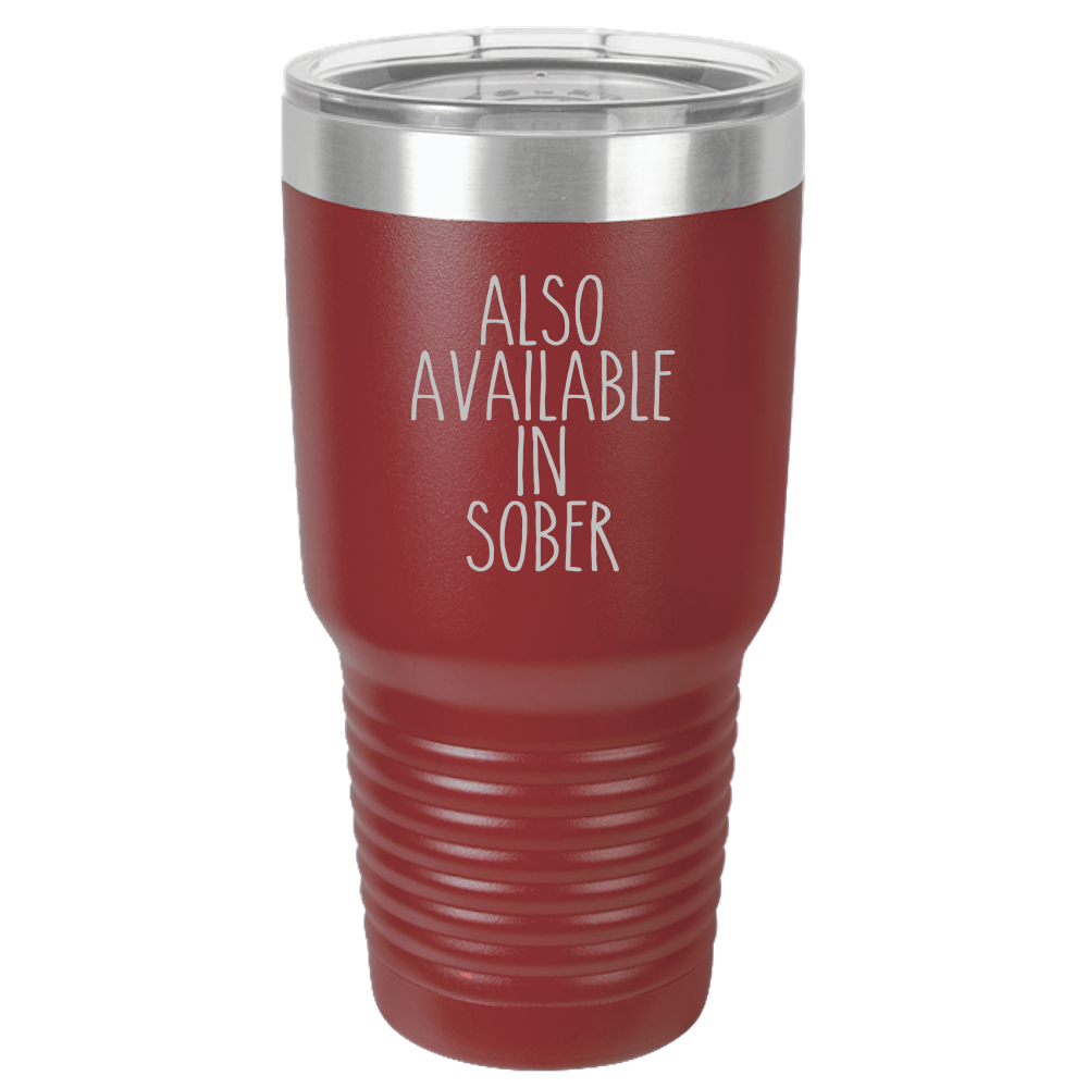 Tumbler with Lid, Stainless Steel Tumbler, Thermal Tumbler, Stainless Steel Cups, Insulated Tumbler, Also Available In Sober - Mug Project