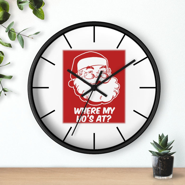 Wall clock, Christmas Wall Clock, Silent Wall Clock, Home decor Clock, Santa - Mug Project