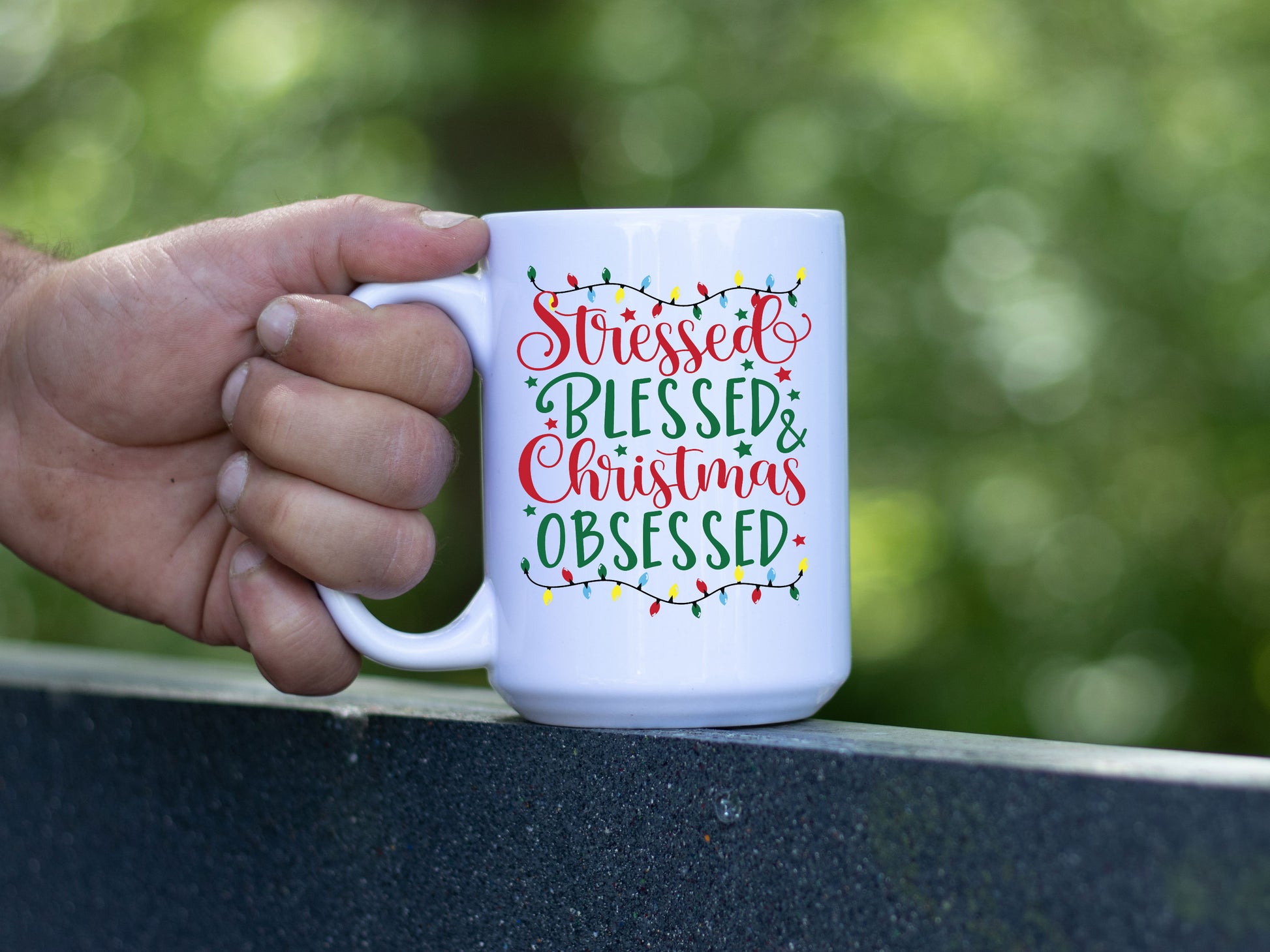 Stressed and Blessed White Coffee Mug - Mug Project