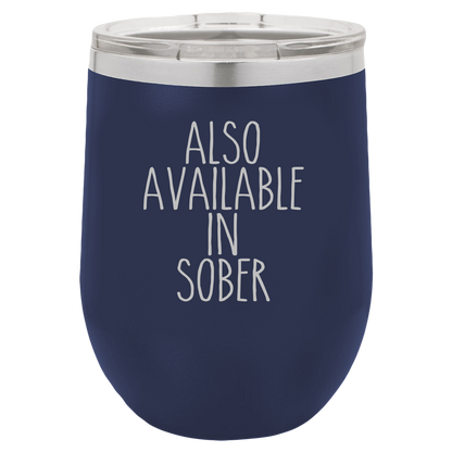 Insulated Wine Tumbler, Wine Tumbler with Lid, Insulated Wine  Glass, Stainless Steel Wine Tumbler, Champagne Tumbler, Also Available In Sober - Mug Project