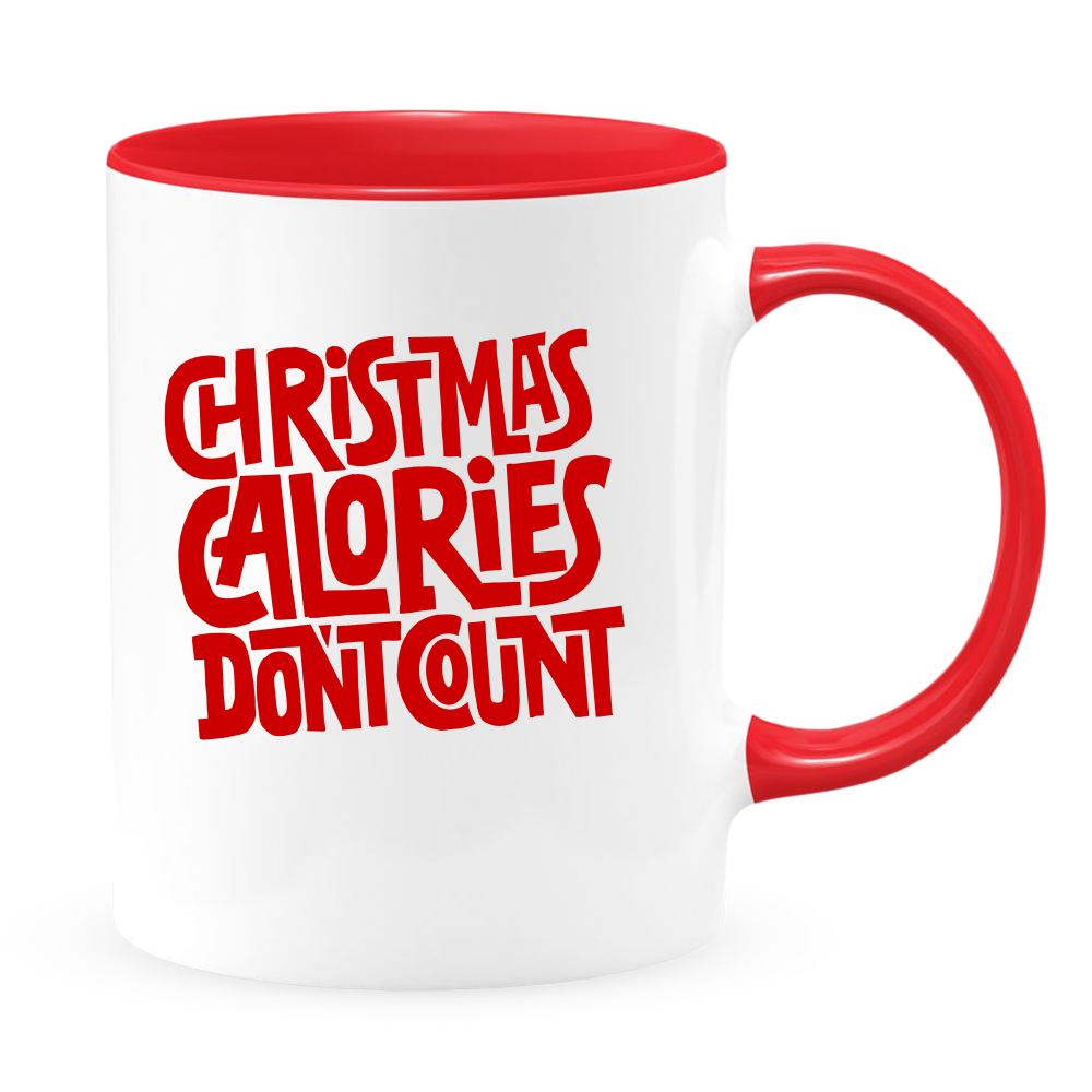 Ceramic White Coffee Mug Calorie Count Holiday Mug Best Christmas Mug - Mug Project