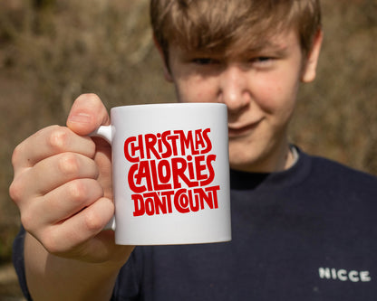 Ceramic White Coffee Mug Calories Don't Count Mug Best Christmas Mug - Mug Project