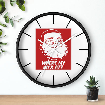 Wall clock, Santa Wall Clock, Home Decoe Clock, Where's My Ho's At? - Mug Project