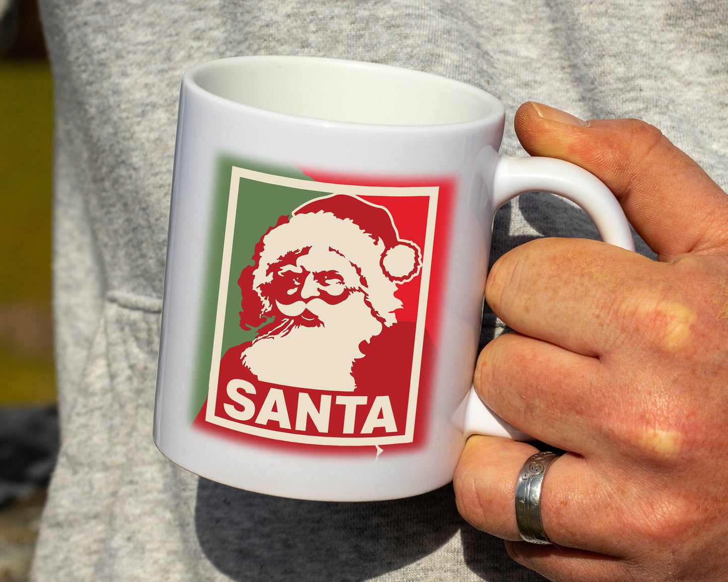 Ceramic White Coffee Mug Santa Tea Cup Holiday Mug Best Christmas Mug - Mug Project