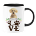 LOVE Maltese Coffee Mug Colored Inside and Handle - Mug Project | Funny Coffee Mugs, Unique Wine Tumblers & Gifts