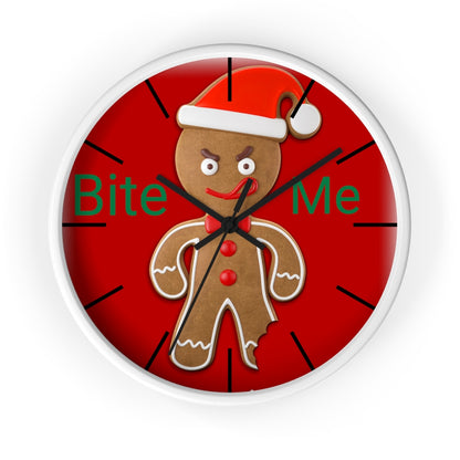 Wall clock, Home Decor Clock, Bite Me, Christmas Clock - Mug Project