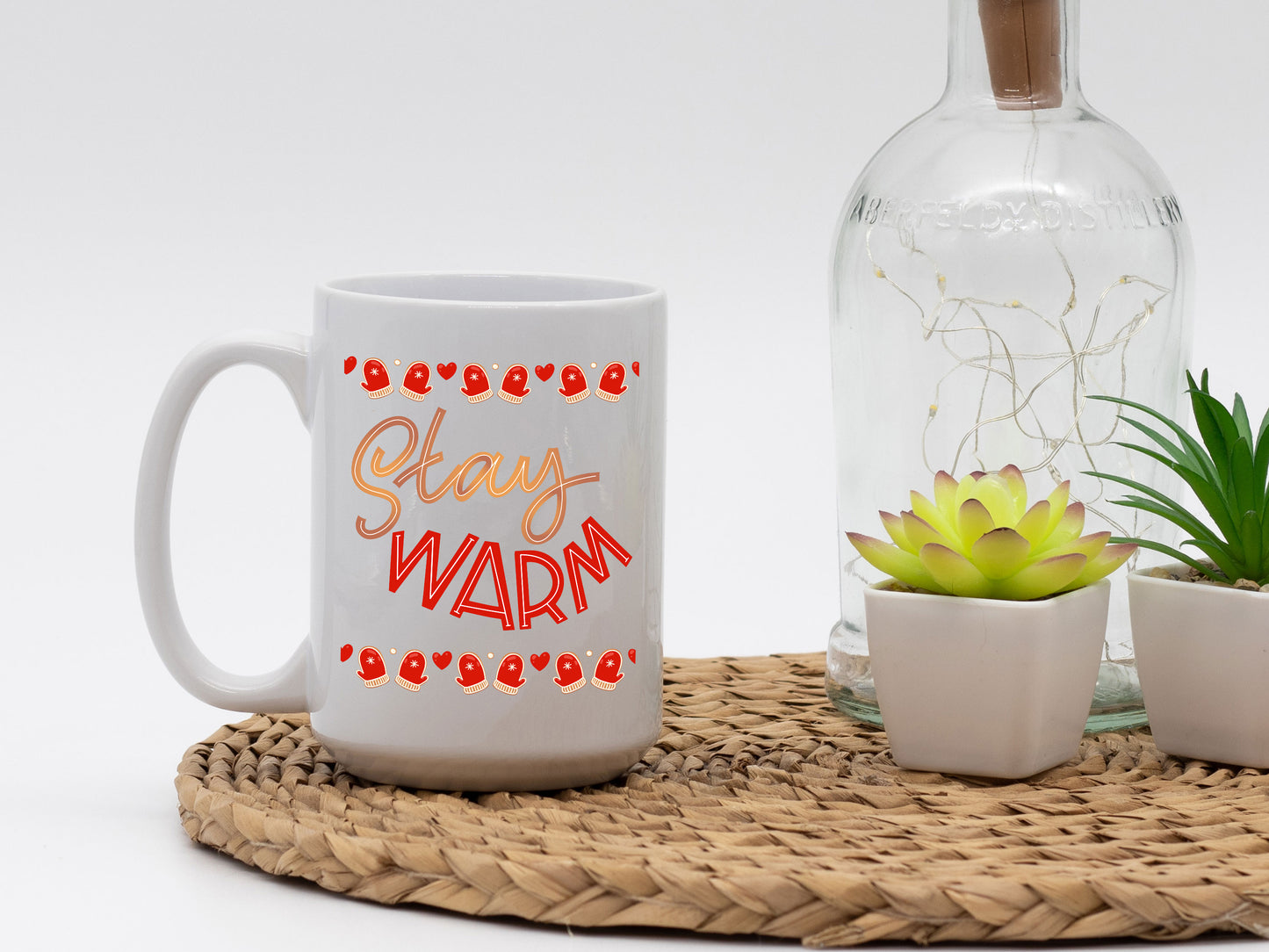 Stay Warm White Coffee Mug - Mug Project