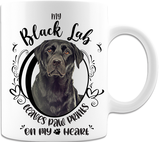 My Black Lab Leaves Paw Prints On My White Coffee Mug - Mug Project