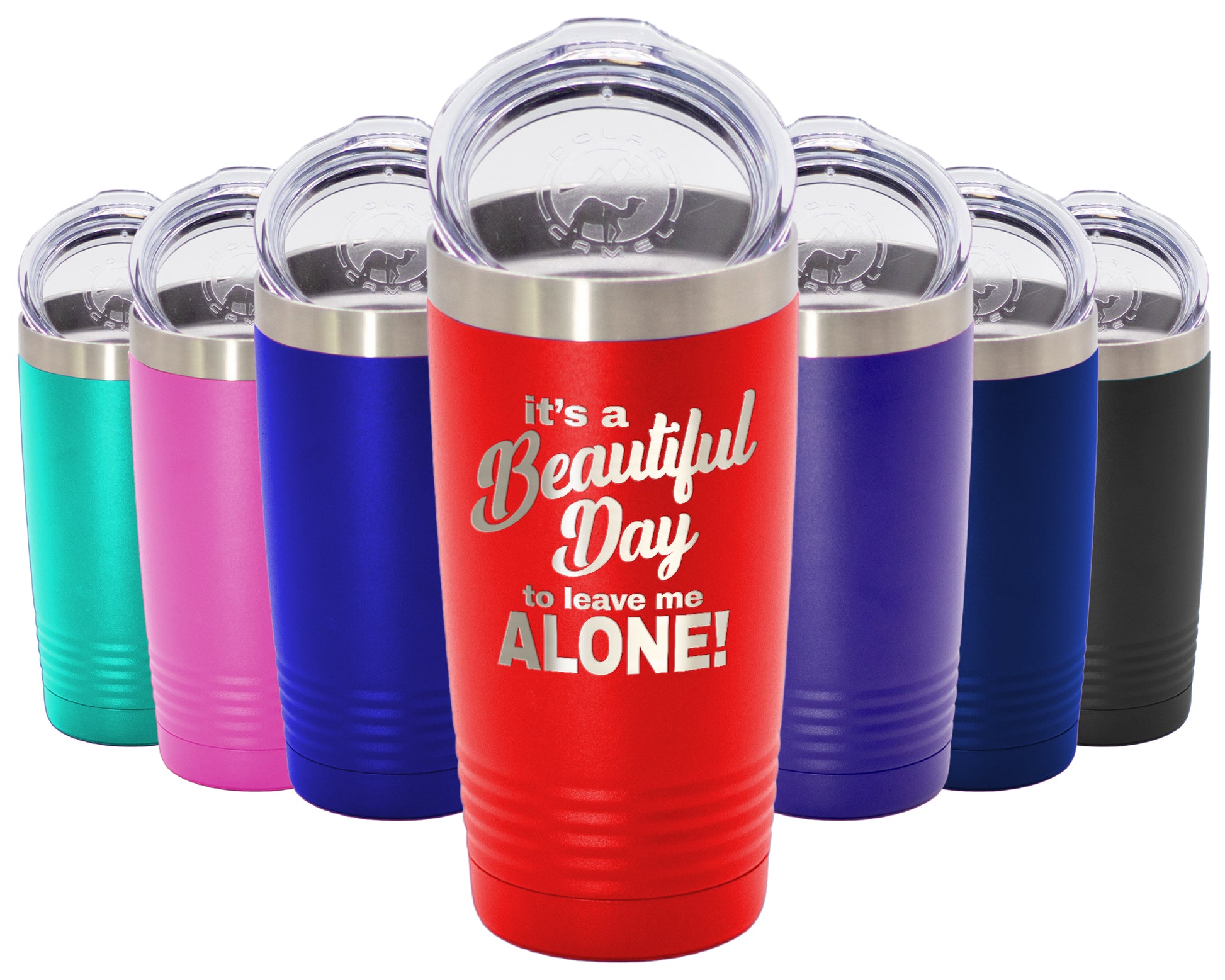 Beautiful Day - 20oz Laser Etched Tumbler - Mug Project | Funny Coffee Mugs, Unique Wine Tumblers & Gifts