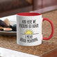 Here We Go Again  Coffee Mug, White with Colored Inside and Handle - Mug Project | Funny Coffee Mugs, Unique Wine Tumblers & Gifts