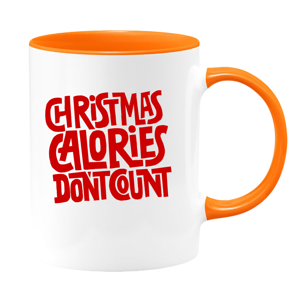 Ceramic White Coffee Mug Calorie Count Holiday Mug Best Christmas Mug - Mug Project