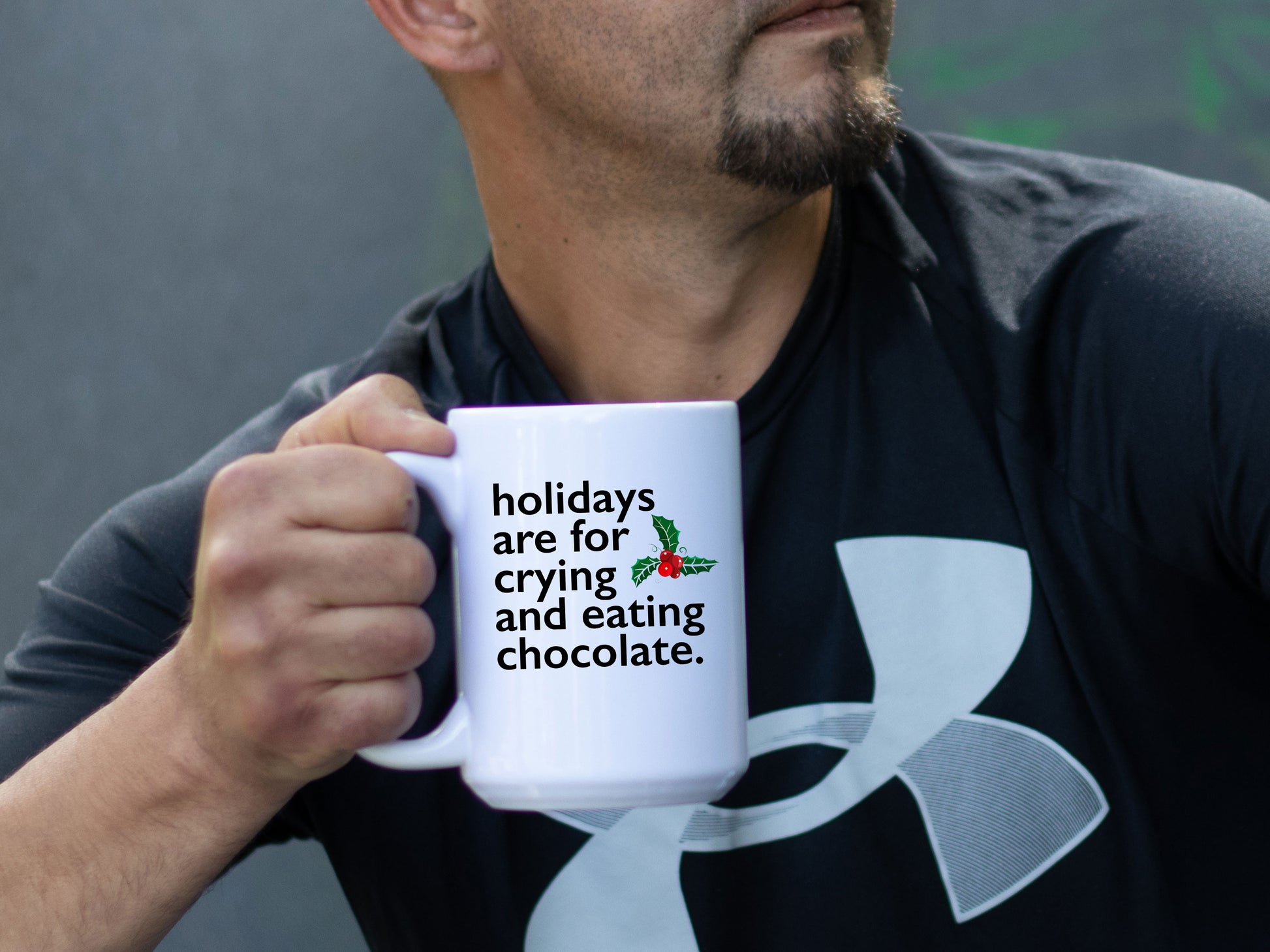 Ceramic White Coffee Mug Crying and Chocolate Mug Best Christmas Mug - Mug Project