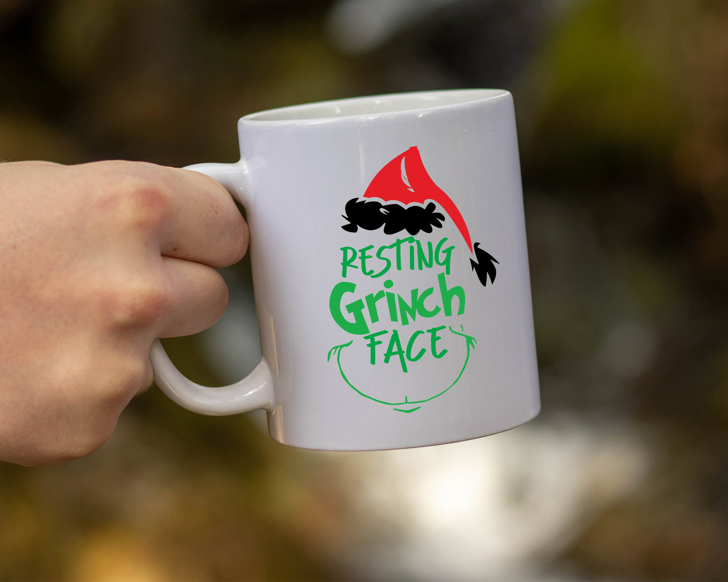 Ceramic White Coffee Mug Grinch Face Holiday Mug Best Christmas Mug - Mug Project