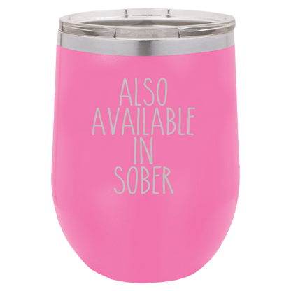 Insulated Wine Tumbler, Wine Tumbler with Lid, Insulated Wine  Glass, Stainless Steel Wine Tumbler, Champagne Tumbler, Also Available In Sober - Mug Project