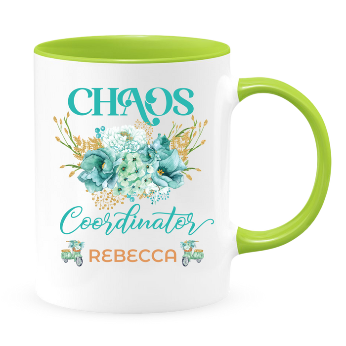 Tea Mug, Graphic Mug, Coffee Mug, Printed Mug, Coffee Cup, Feminine Chaos - Mug Project