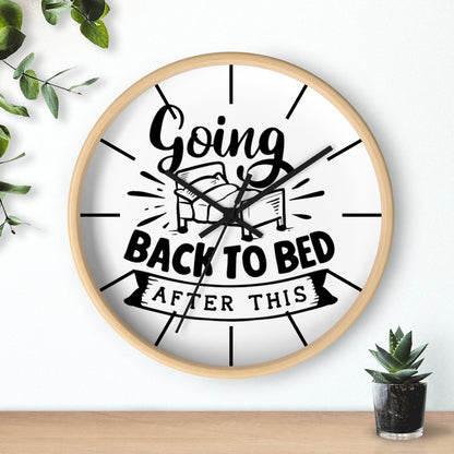 Wall clock, Home Decor Clock, Silent Wall Clock, Going Back To Bed - Mug Project