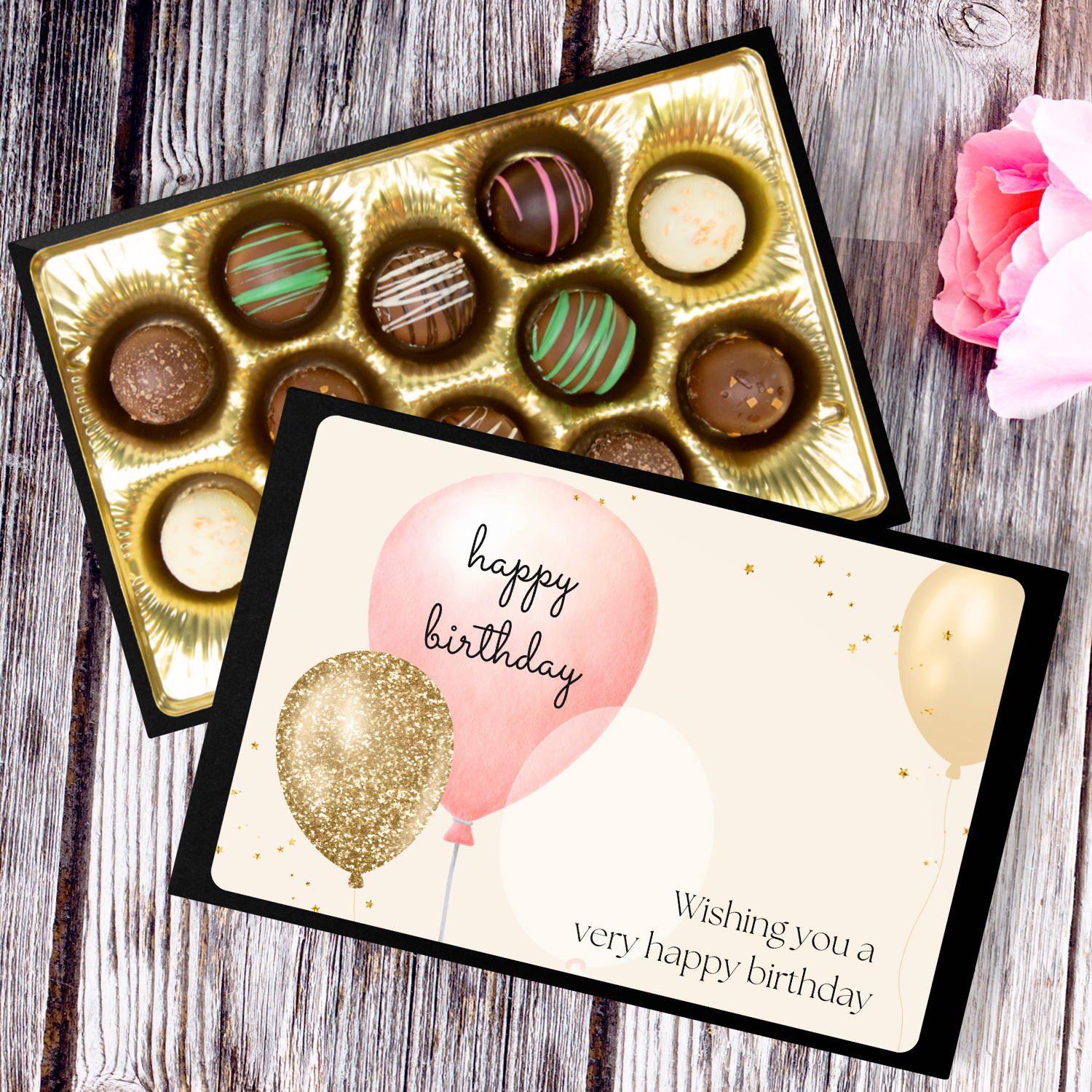 Chocolates, Hand Made Truffles, Wishing You a Happy Birthday - Mug Project