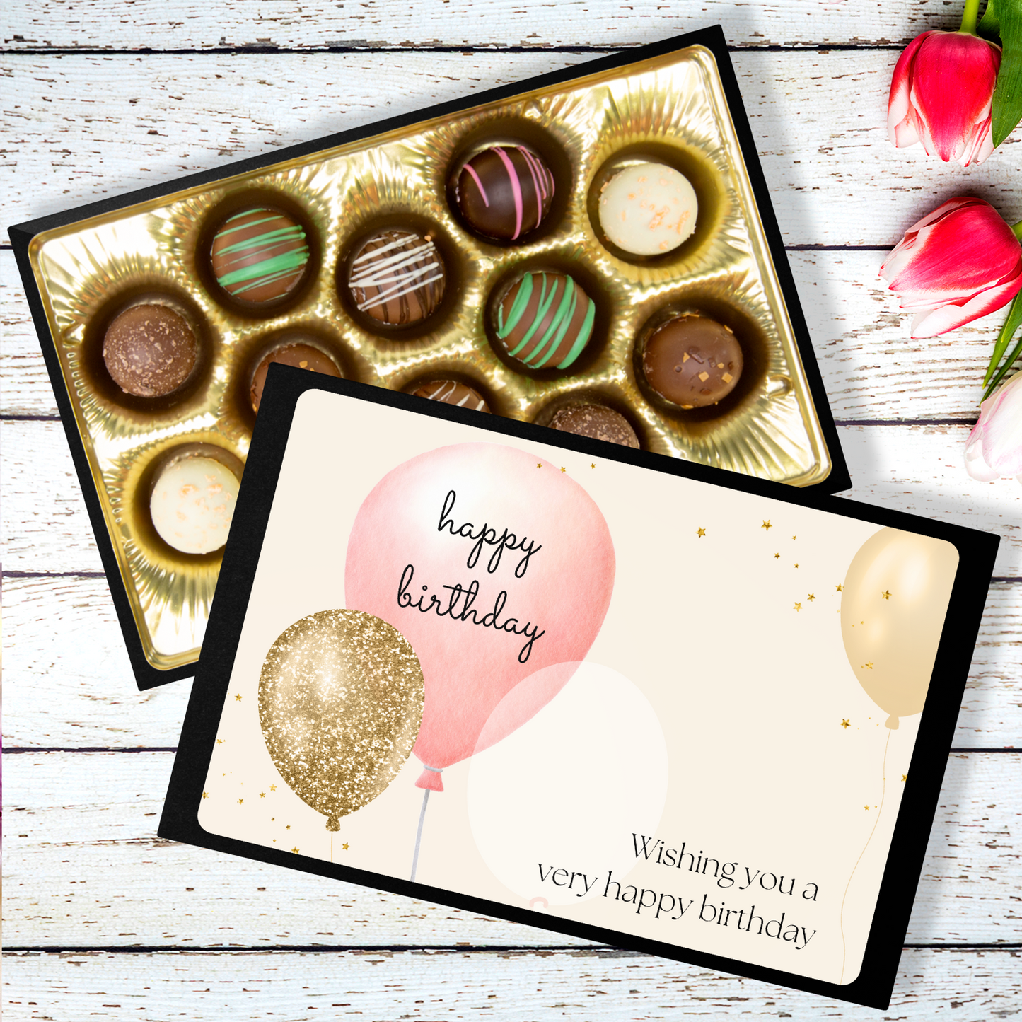 Chocolates, Hand Made Truffles, Wishing You a Happy Birthday - Mug Project