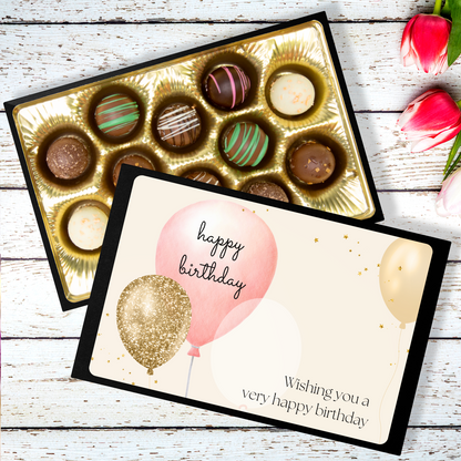 Chocolates, Hand Made Truffles, Wishing You a Happy Birthday - Mug Project