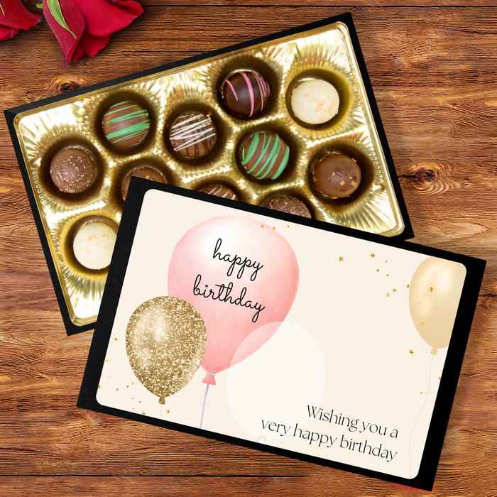 Chocolates, Hand Made Truffles, Wishing You a Happy Birthday - Mug Project