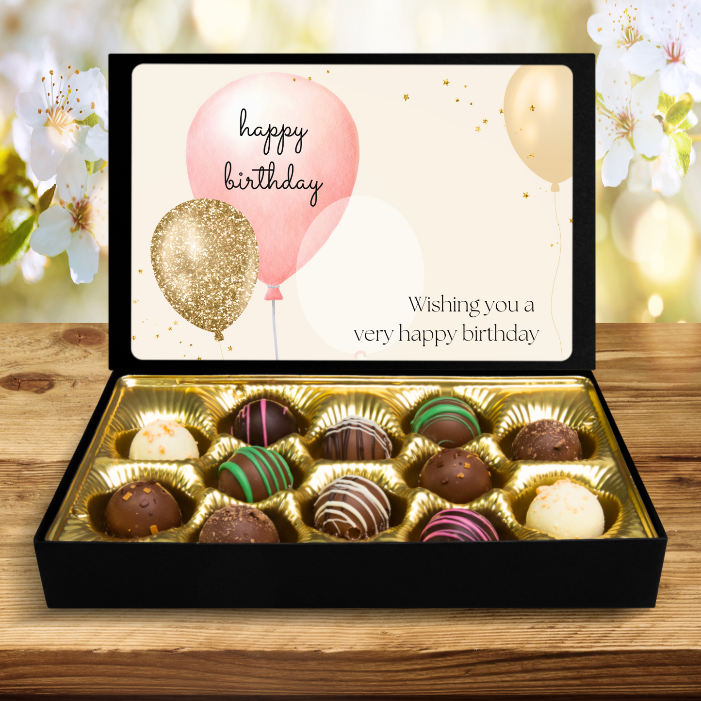 Chocolates, Hand Made Truffles, Wishing You a Happy Birthday - Mug Project