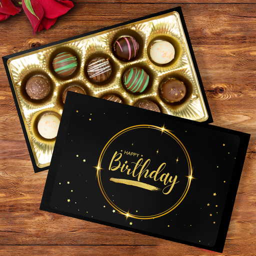 Happy Birthday, Birthday Chocolates, Black Box Chocolates - Mug Project