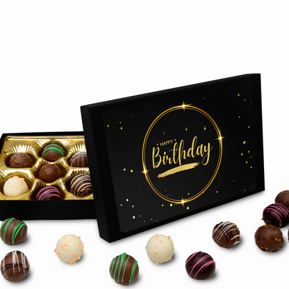 Happy Birthday, Birthday Chocolates, Black Box Chocolates - Mug Project