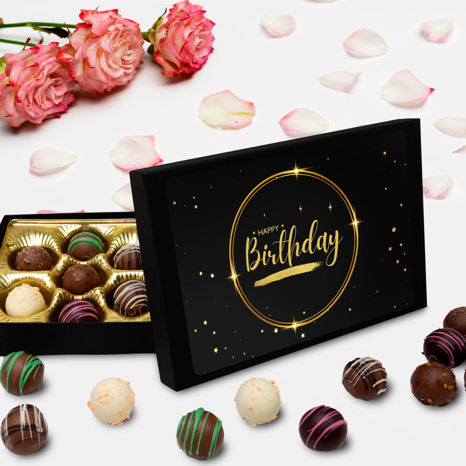 Happy Birthday, Birthday Chocolates, Black Box Chocolates - Mug Project