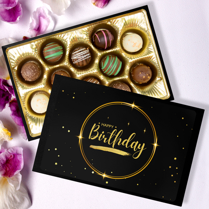 Happy Birthday, Birthday Chocolates, Black Box Chocolates - Mug Project