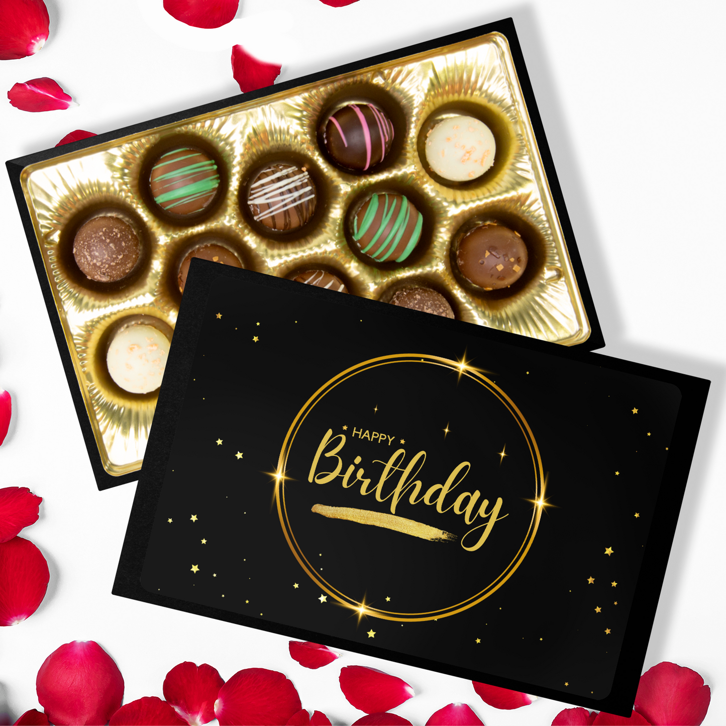 Happy Birthday, Birthday Chocolates, Black Box Chocolates - Mug Project