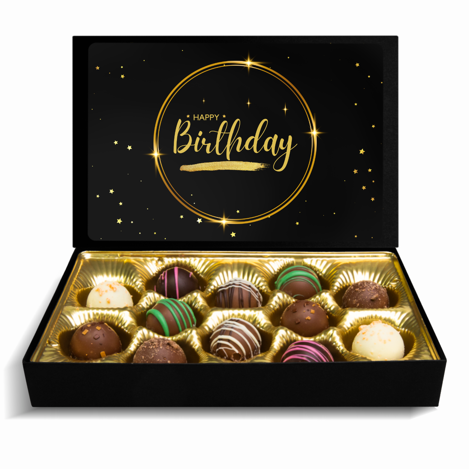 Happy Birthday, Birthday Chocolates, Black Box Chocolates - Mug Project