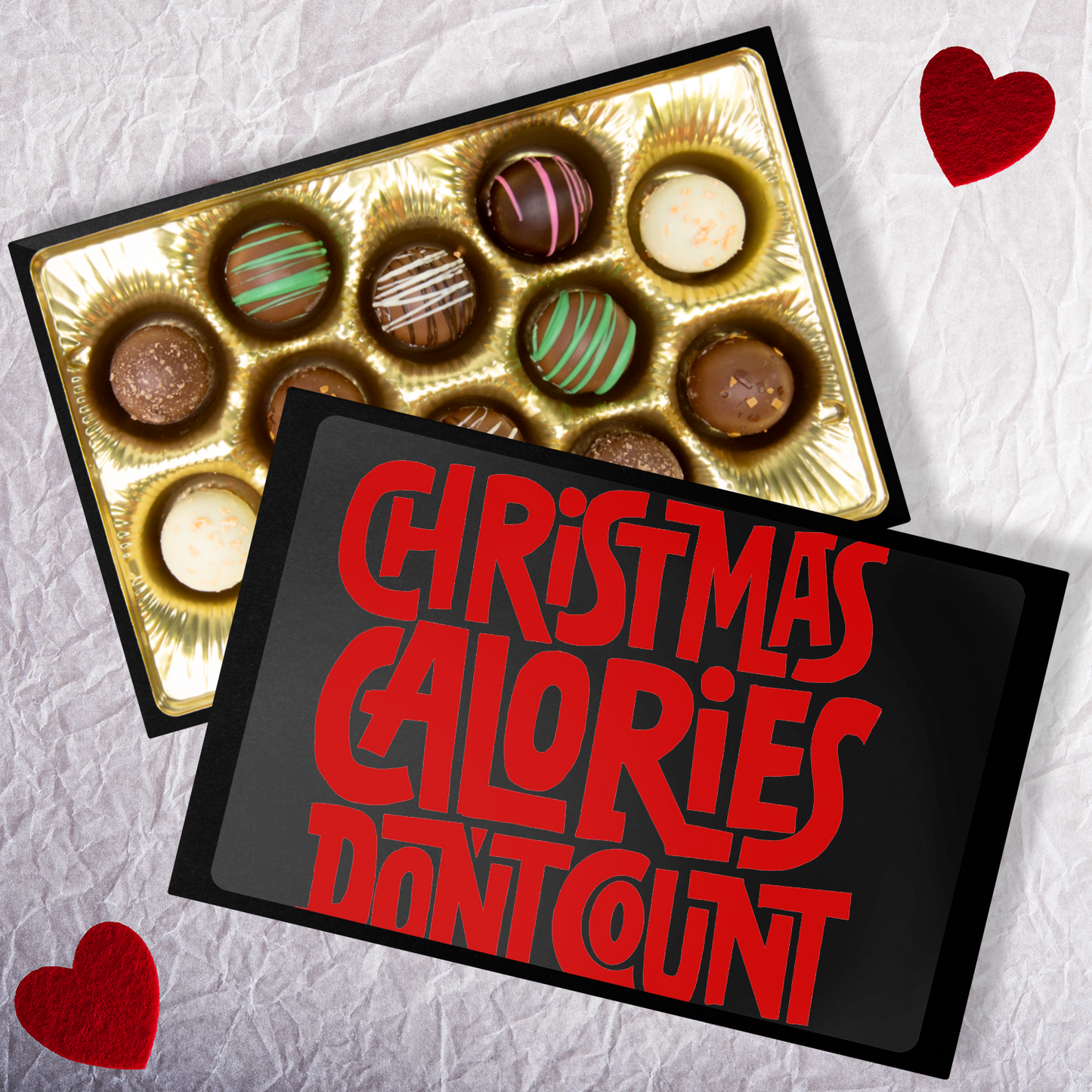 Chocolate Truffles, Christmas Chocolates, Calories Don't Count - Mug Project