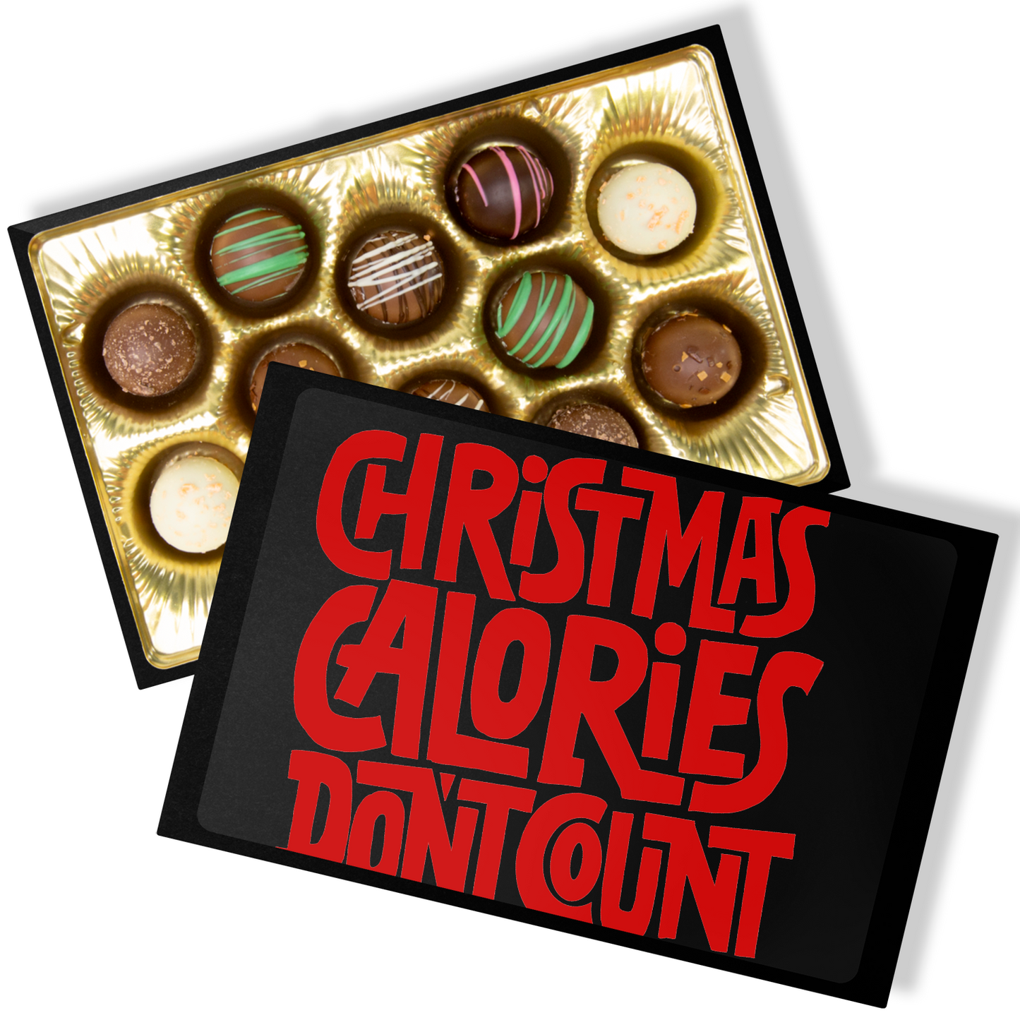 Chocolate Truffles, Christmas Chocolates, Calories Don't Count - Mug Project