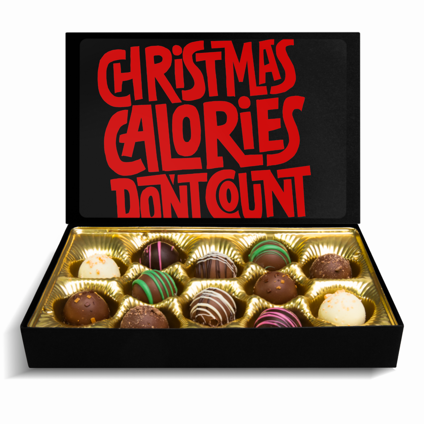 Chocolate Truffles, Christmas Chocolates, Calories Don't Count - Mug Project