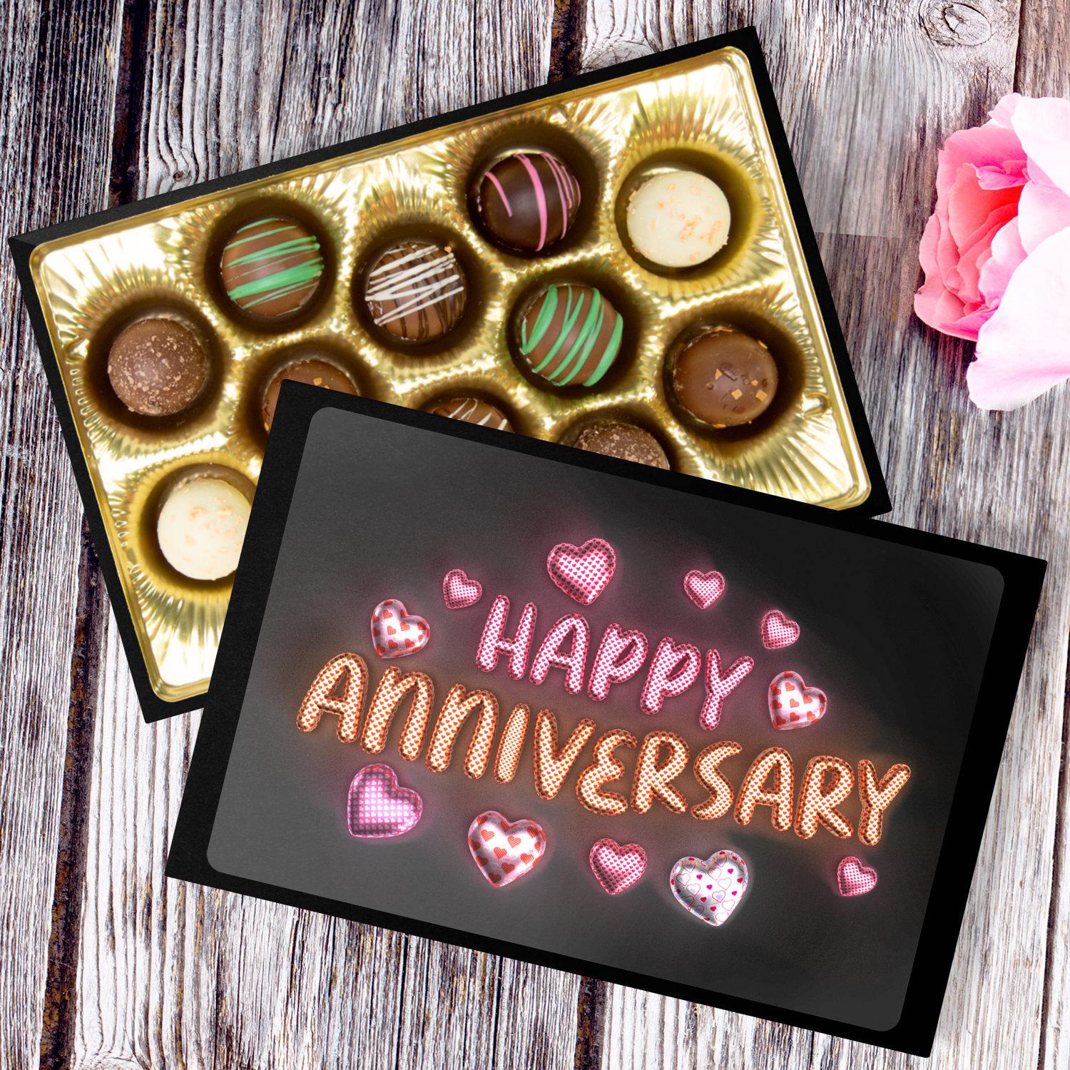 Custom Chocolates, Anniversary Chocolates, Hand Made Chocolate Truffles - Mug Project