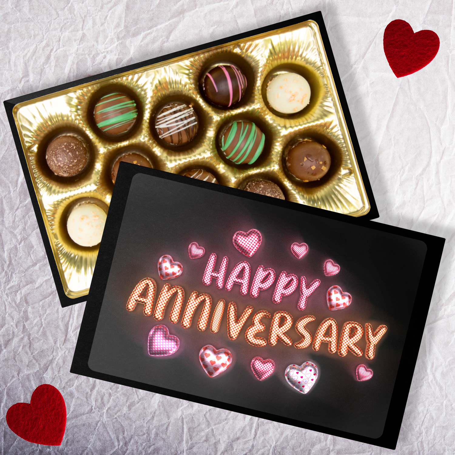 Custom Chocolates, Anniversary Chocolates, Hand Made Chocolate Truffles - Mug Project